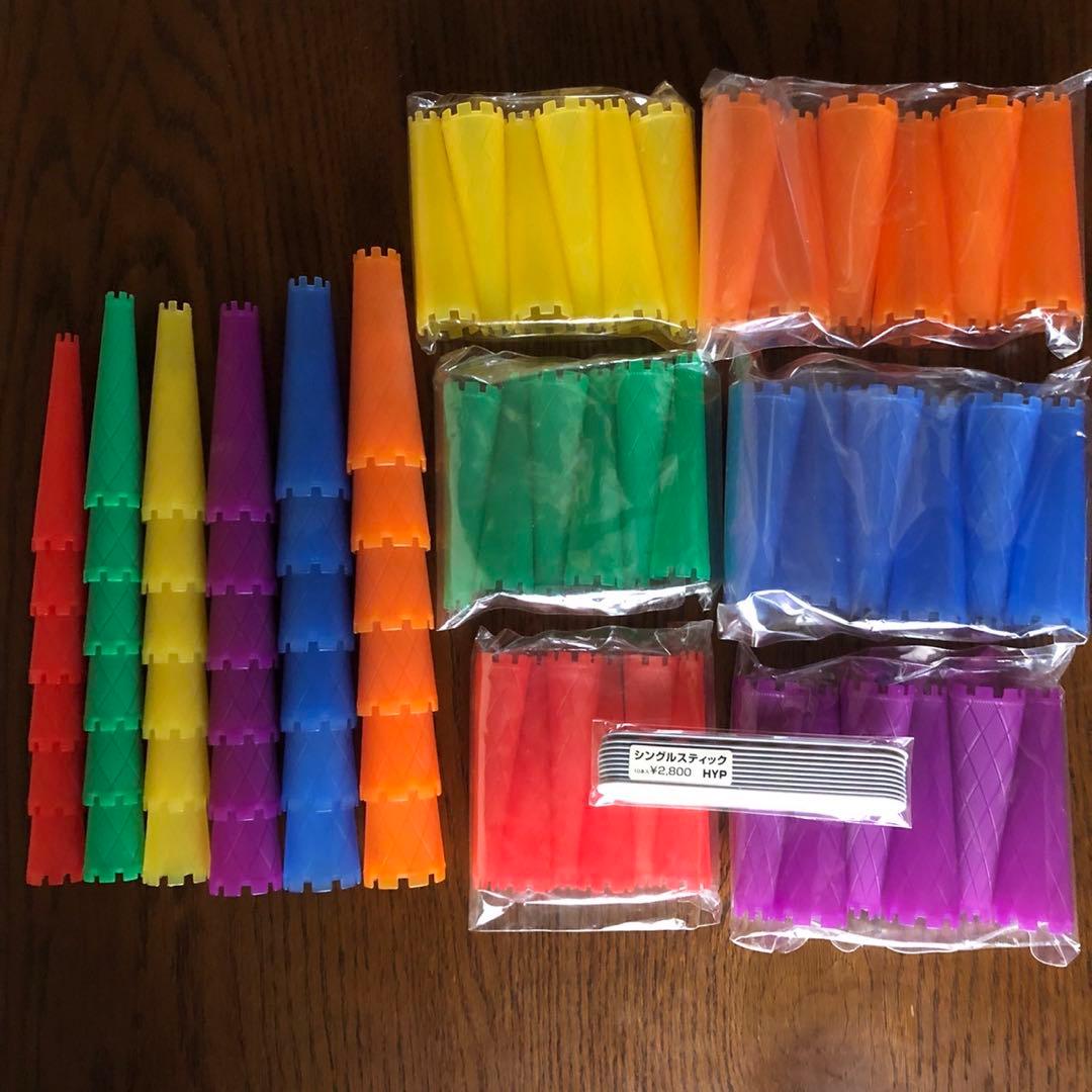 HYP 円すい 円錐 パーマ ロッド 72本＋スティック10本