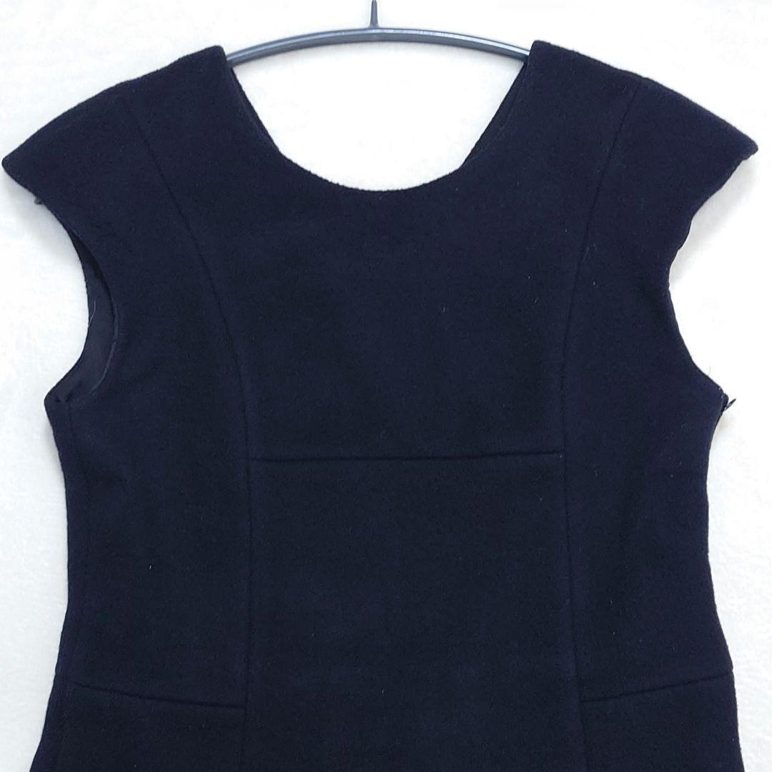 ミナペルホネンpianissimoシルク混ブラック38M