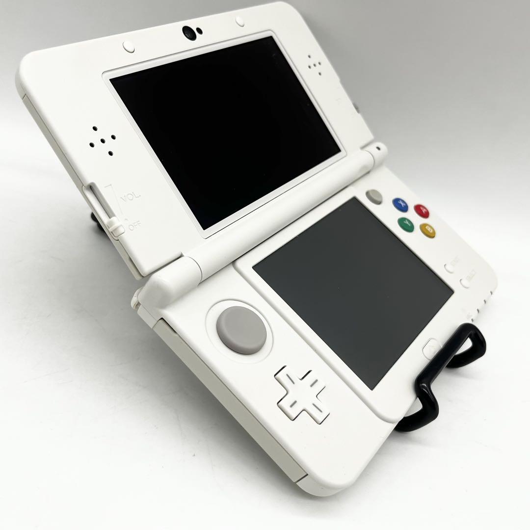 動作良好】Newニンテンドー3DS ホワイト 本体 きせかえプレート