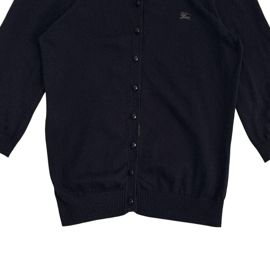 極美品✨ バーバリーブルーレーベル カーディガン ニット 七分袖 38 黒色