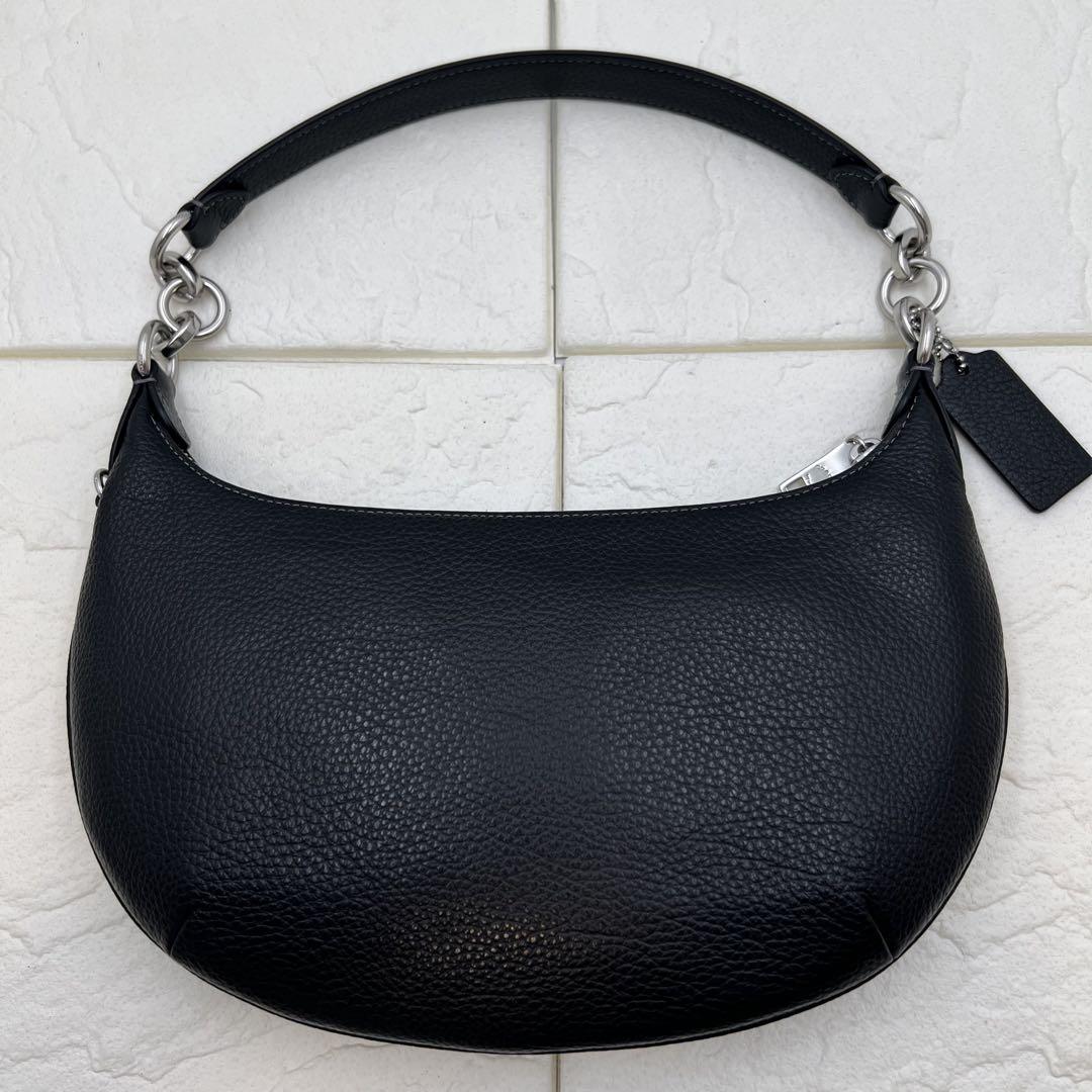 未使用品 COACH ブラックレザー ショルダーバッグ K3281-CE619