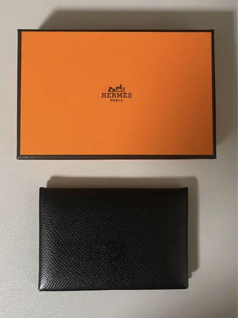 美品　HERMES ガルヴィ　コインケースカードケースエルメス