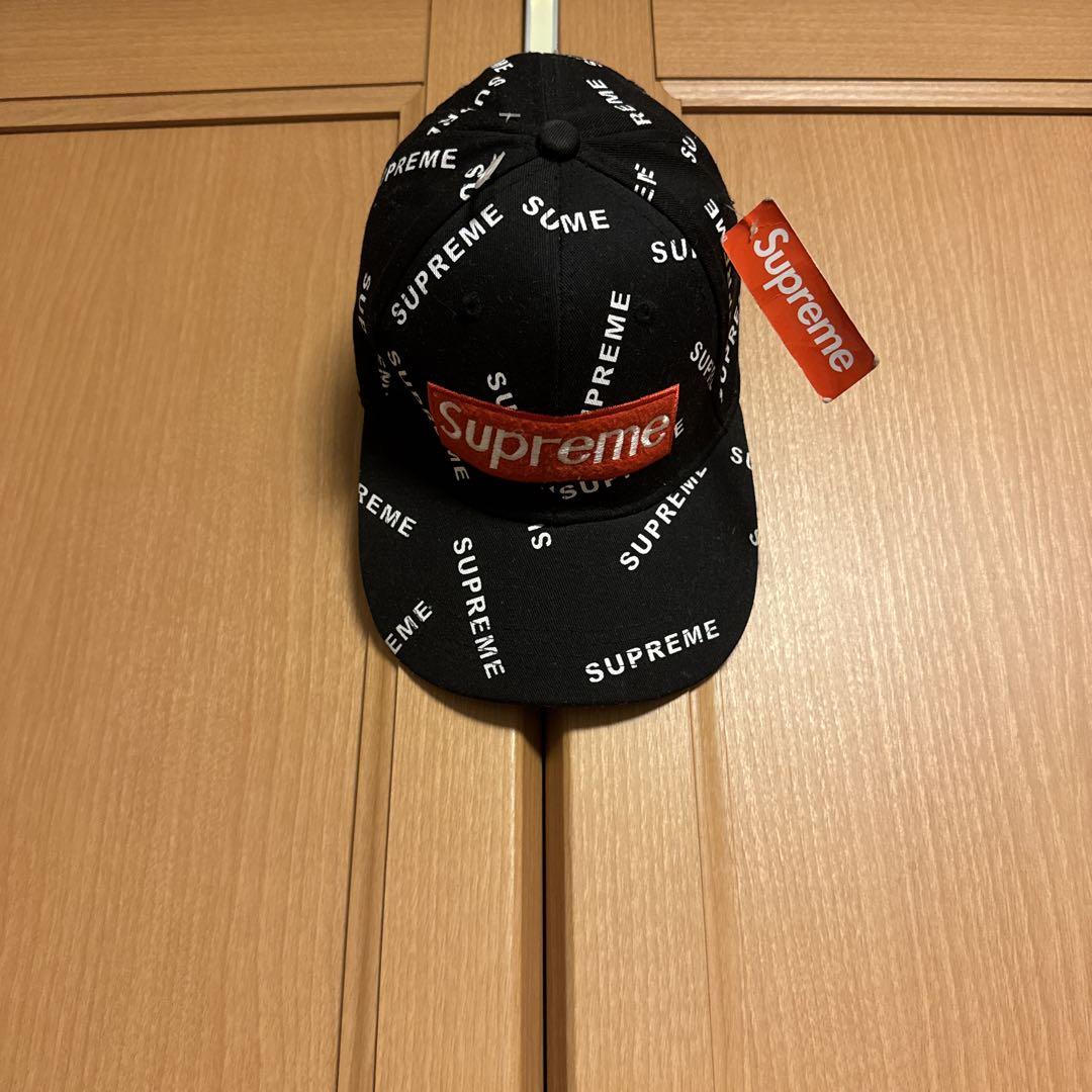 Supreme ロゴキャップ ブラック Supreme ロゴキャップ ブラック - メルカリ
