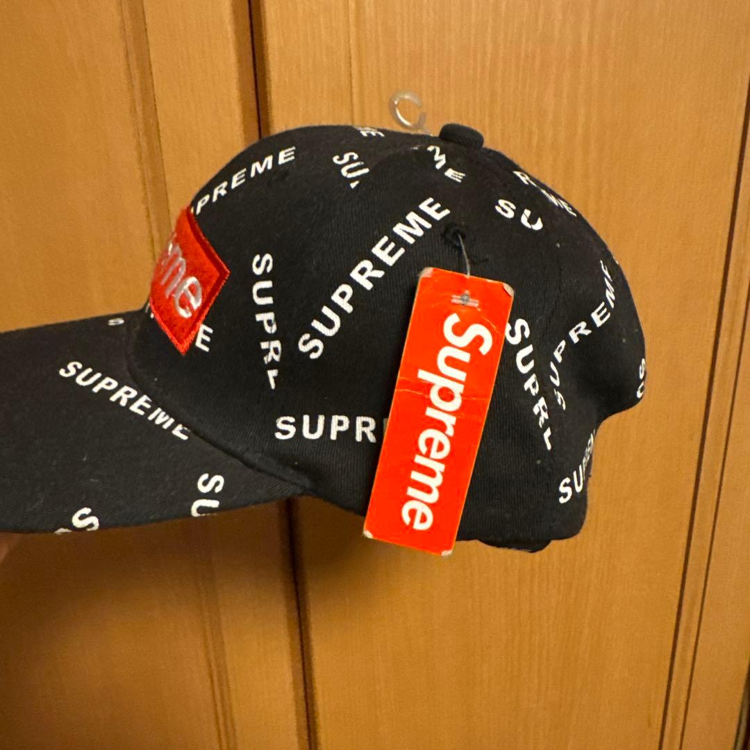 Supreme ロゴキャップ ブラック