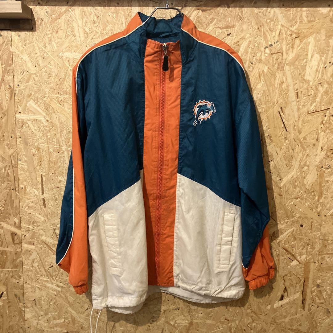【激レア】NFL ドルフィンズ　ナイロン　ブルゾン　コムドットゆうた 激レア】NFL ドルフィンズナイロンブルゾンコムドットゆうた