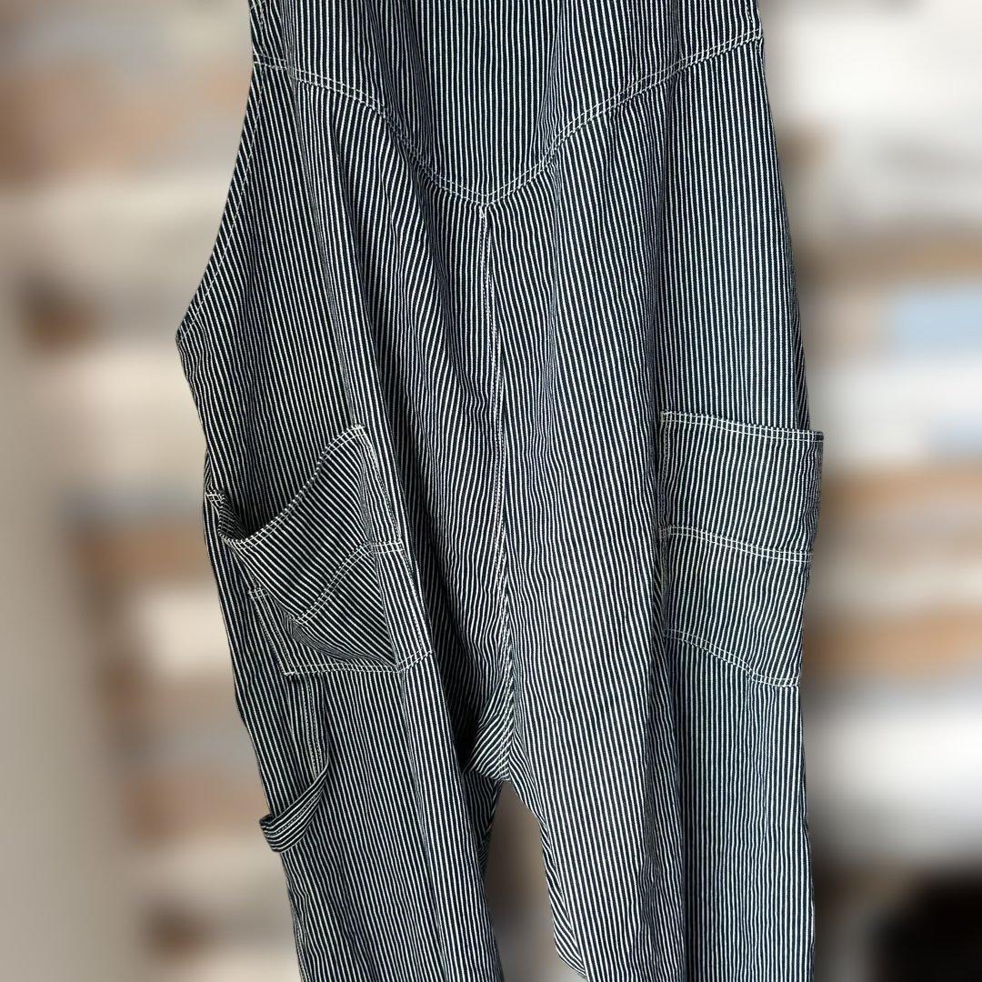 MC.S.P ストライプ コットン オーバーオール　8l