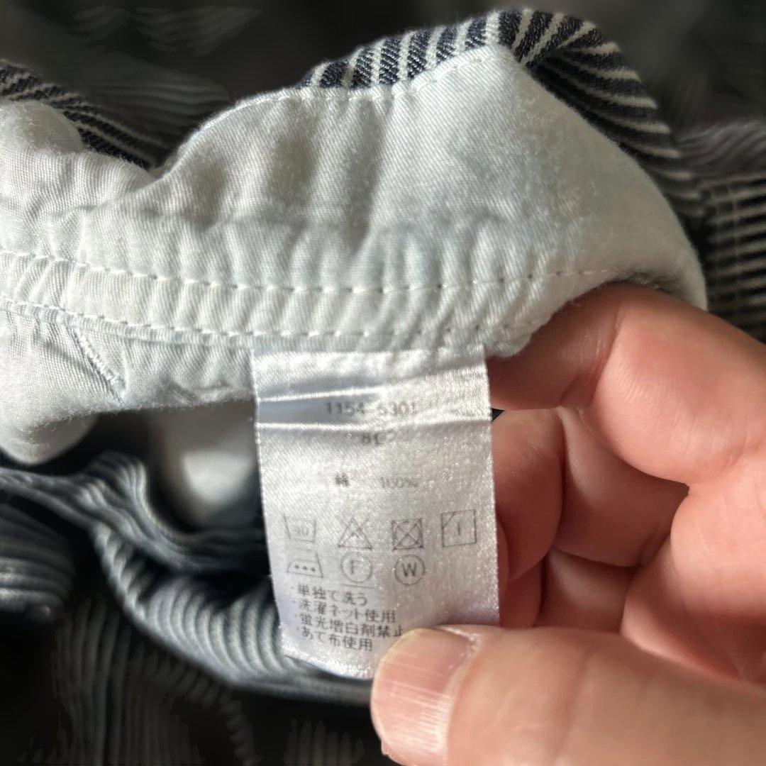 MC.S.P ストライプ コットン オーバーオール　8l