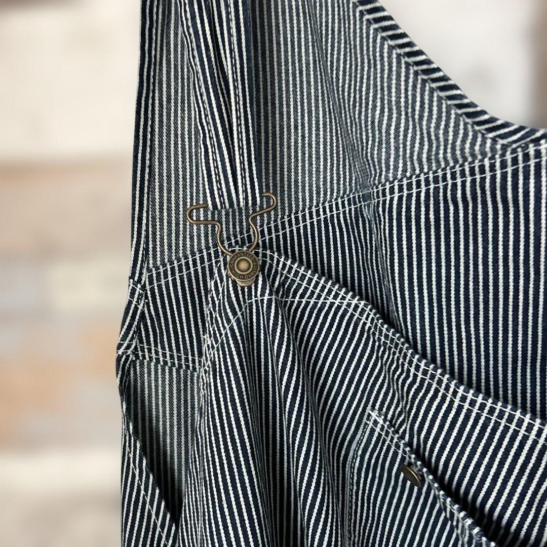 MC.S.P ストライプ コットン オーバーオール　8l