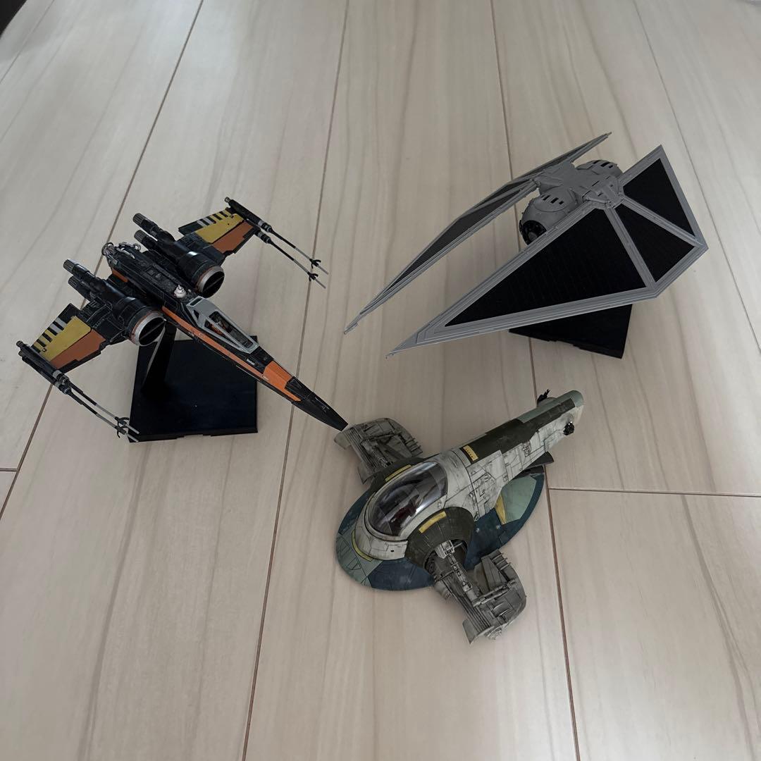 バンダイスターウォーズプラモデル3点セット バンダイスターウォーズプラモデル3点セット