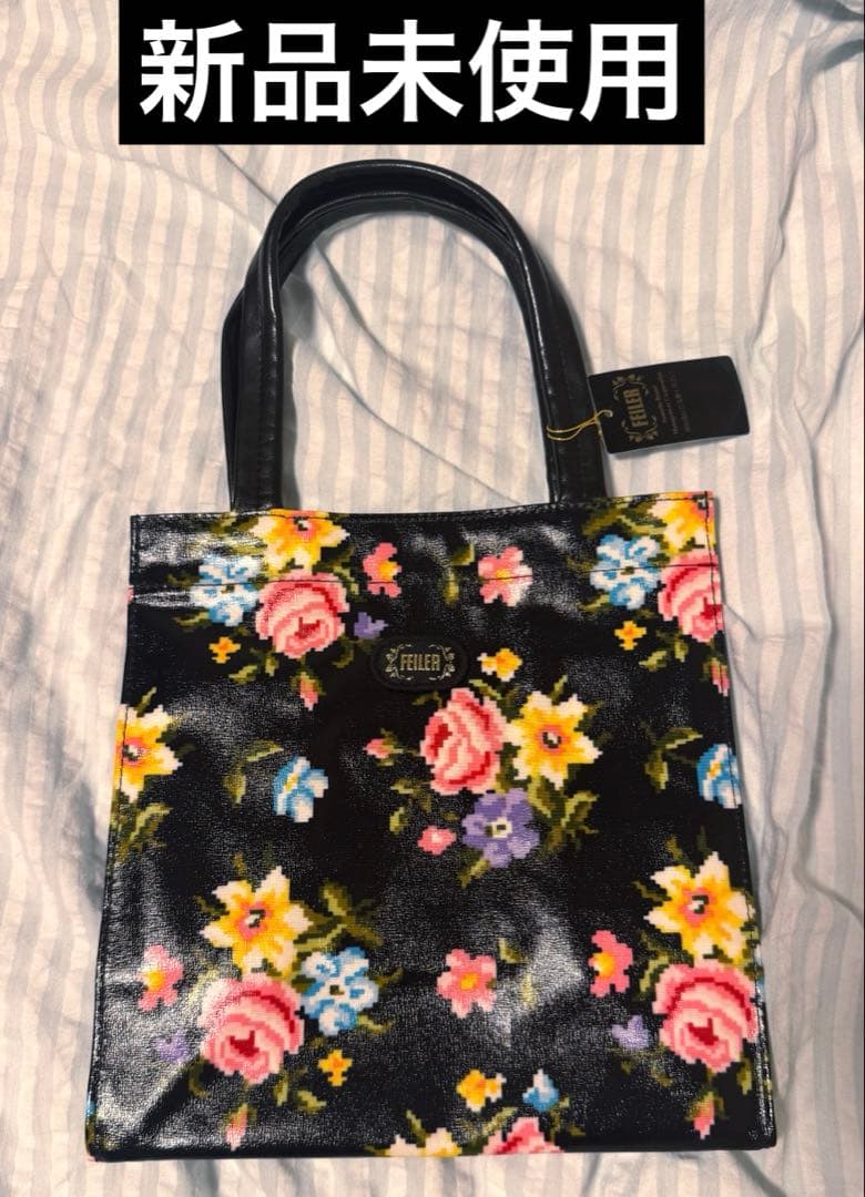 新品未使用】FEILER トートバック 黒 ビニル日本製 - メルカリ