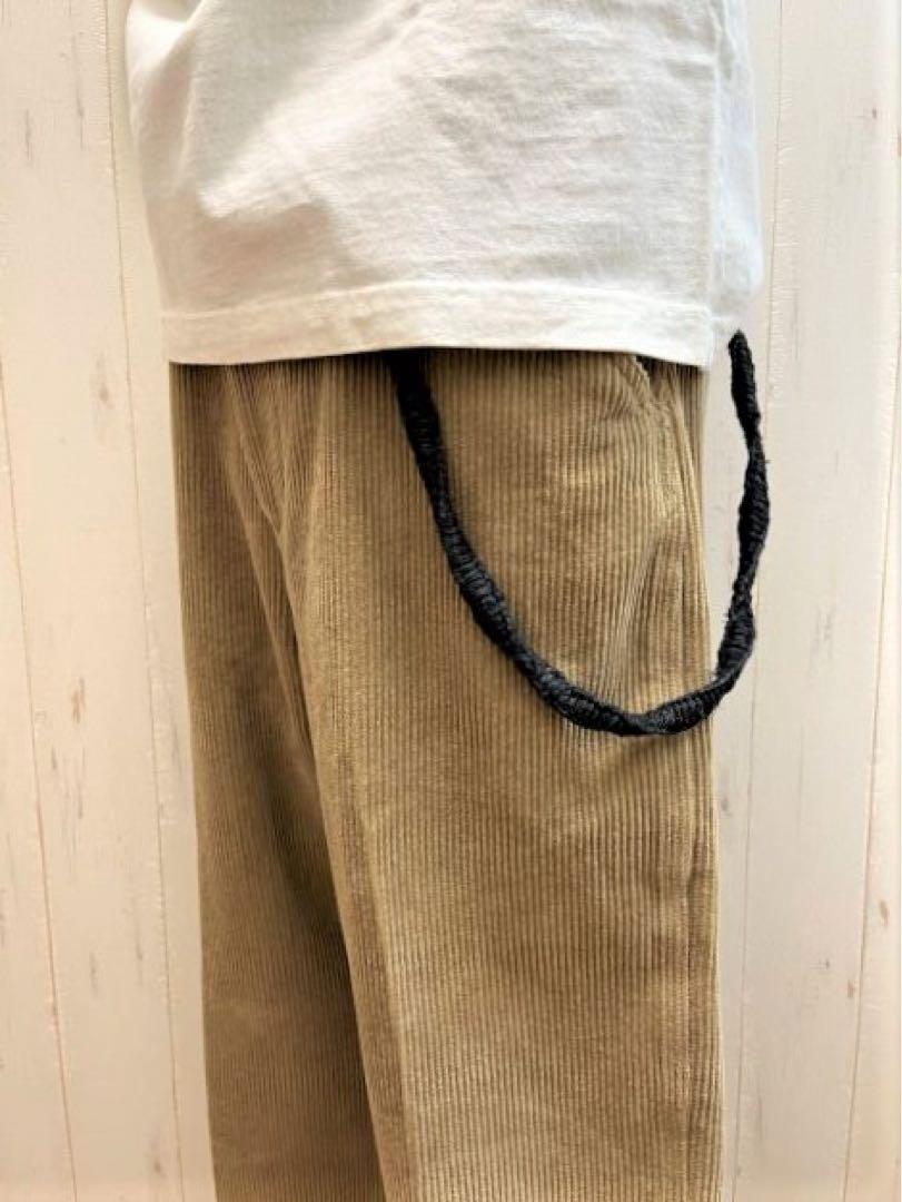 ヘンプ ウォレットチェーン 100% Hemp-Black/ハンドメイド