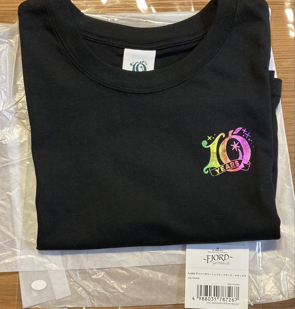 Mrs. GREEN APPLE アニバーサリー Tシャツ ブラック クロップド