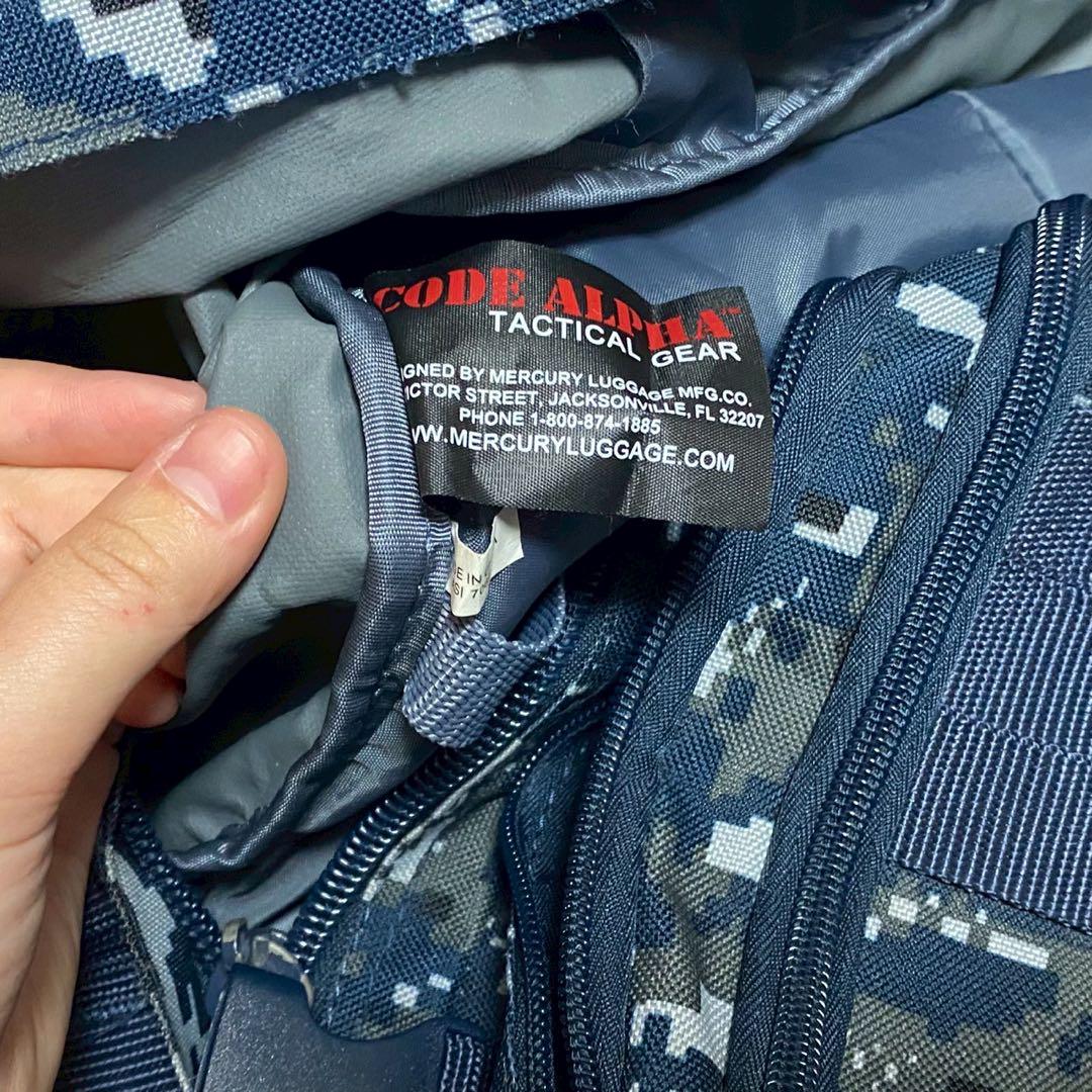 米軍NWU CODE ALPHA バックパック ブルーデジタルカモ USN