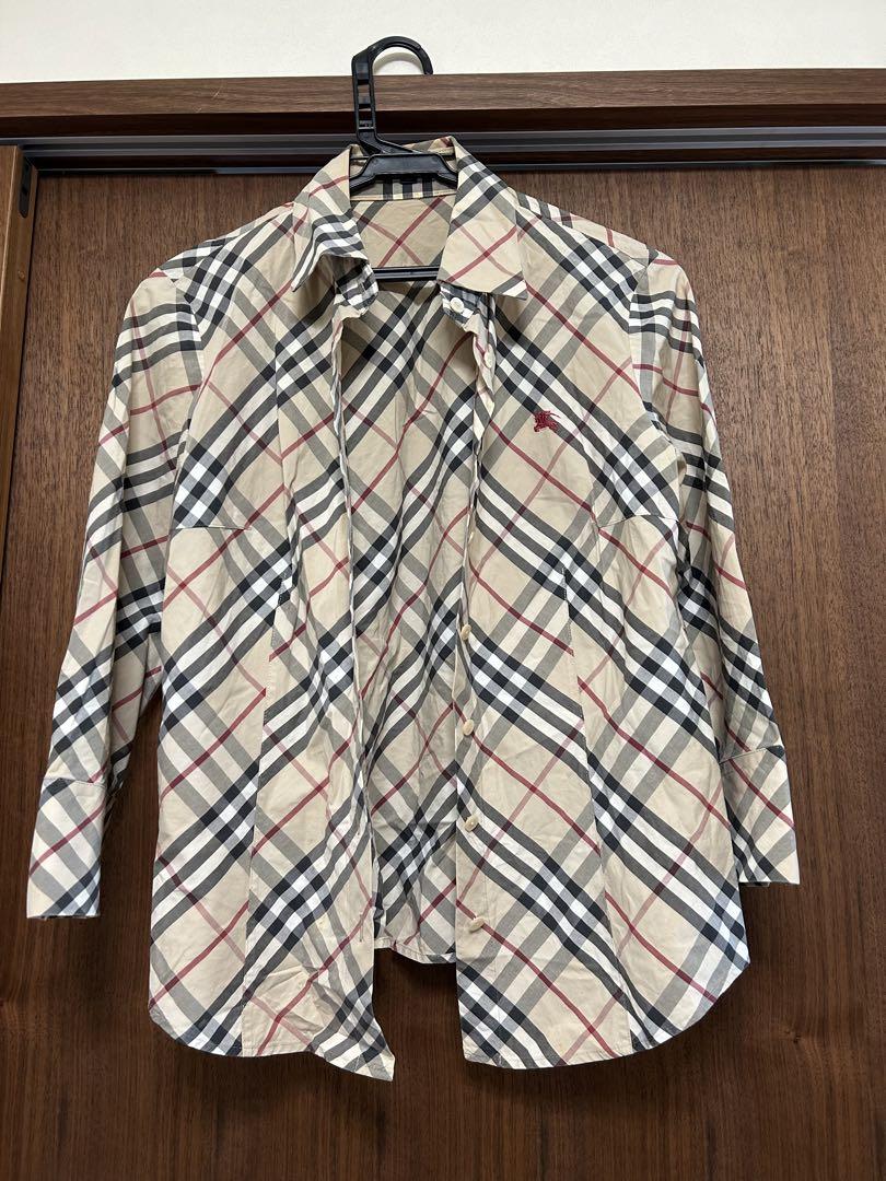 ♡Burberry チェック柄 ノースリーブシャツS サイズ BURBERRY BLUE LABEL チェック柄 ノースリーブシャツ 38 - メルカリ