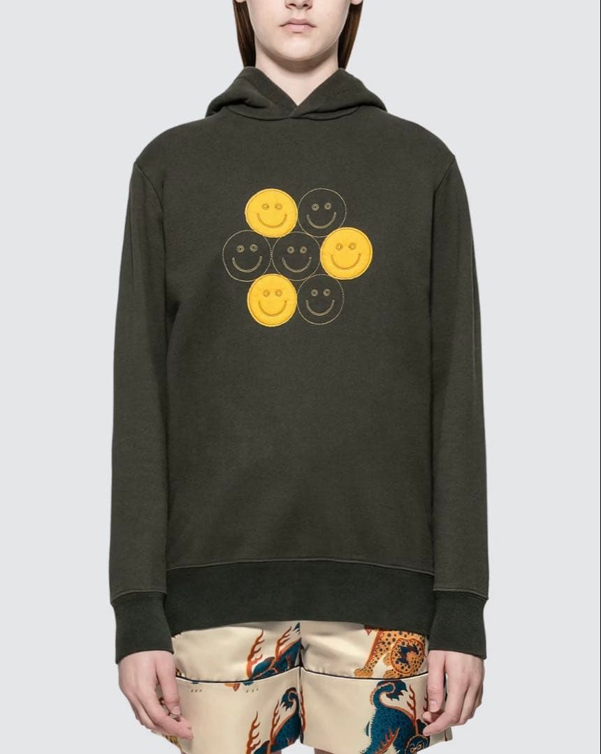 KIRIN Smiles Embroidery Hoodie ニコちゃんマークL NUBIAN