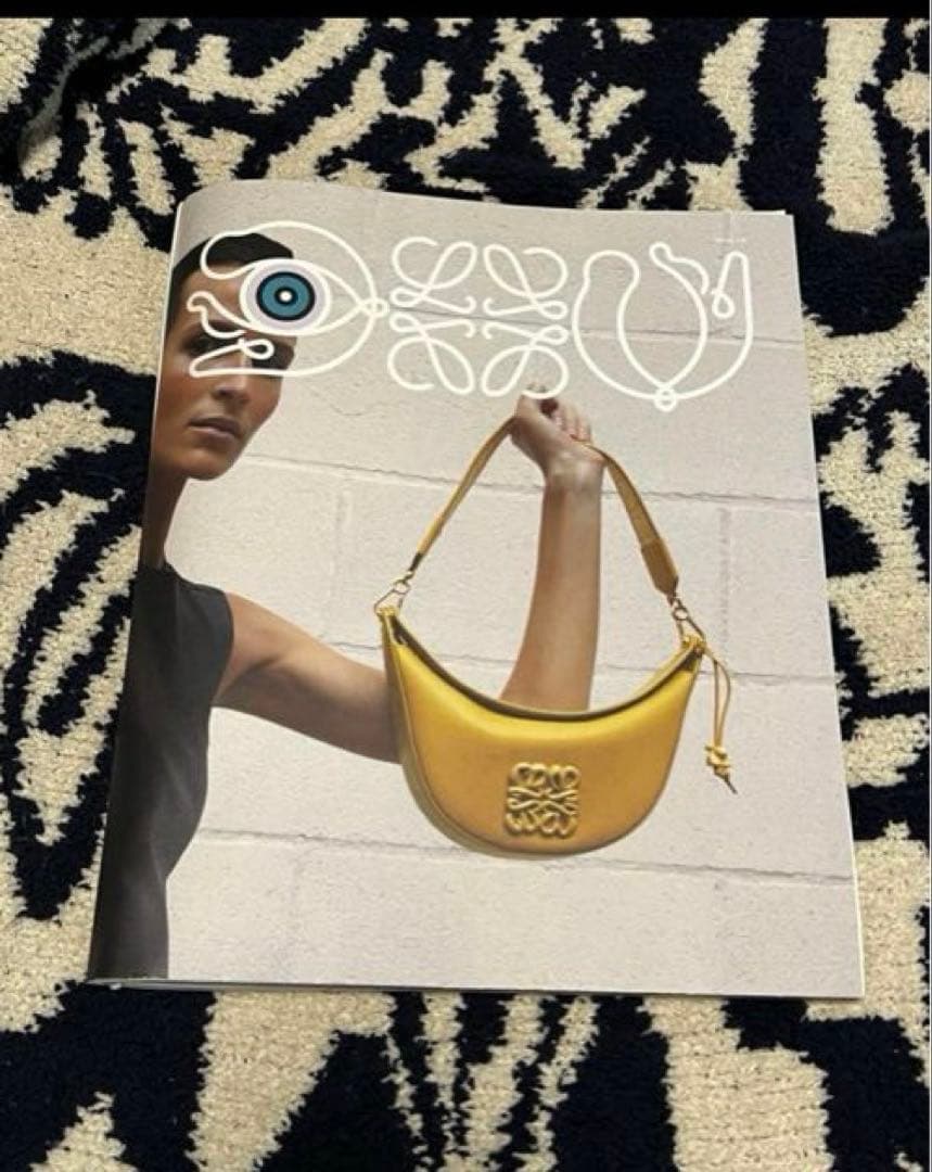 LOEWE アナグラムバケットハット ジャカード＆カーフ