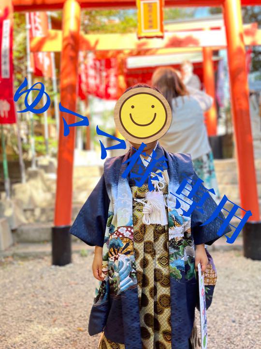 七五三 五歳 男の子 着物 すぐに着られます 着画有り