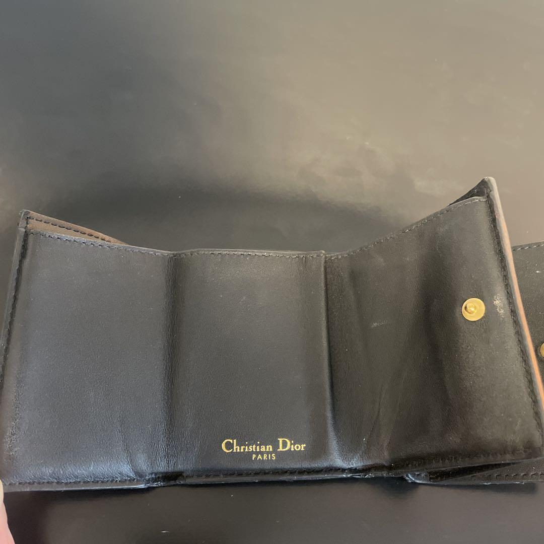 Christian Dior 三つ折り財布 ブラック