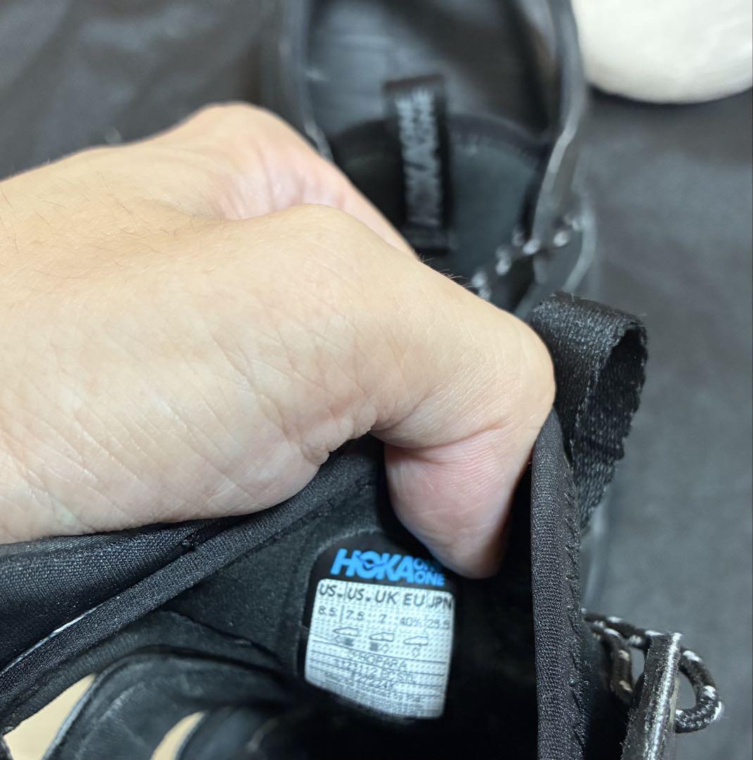 【美品・即購入OK】HOKA ホパラ サイズ：25.5cm カラ－：ブラック