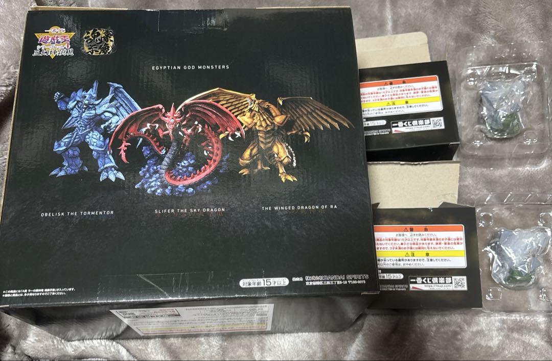 一番くじ　遊戯王　三幻神顕現　A賞　箱傷あり　E賞　フィギュア　まとめ売り