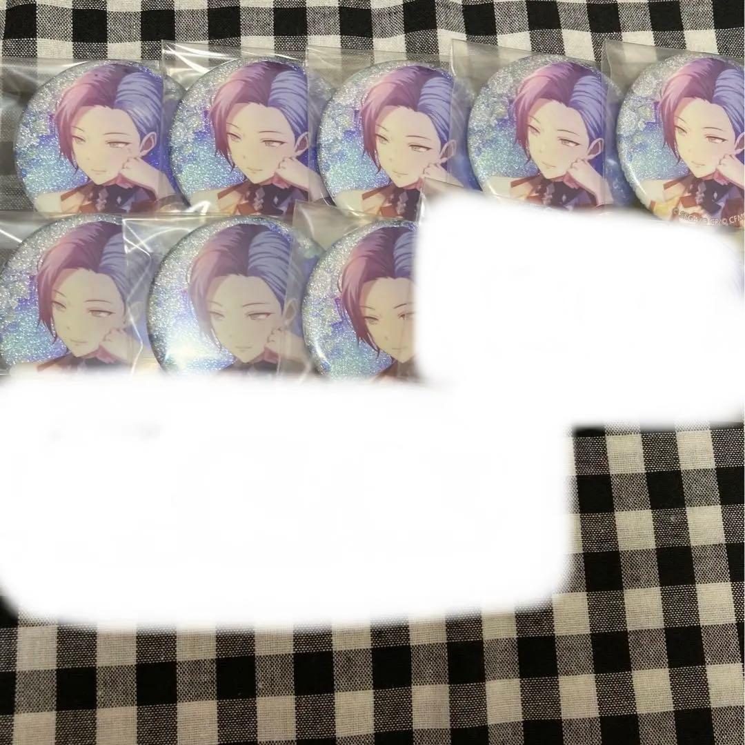 2022春の新作 プロセカ 青柳冬弥 純ブラ 10A グリッター缶バッジ