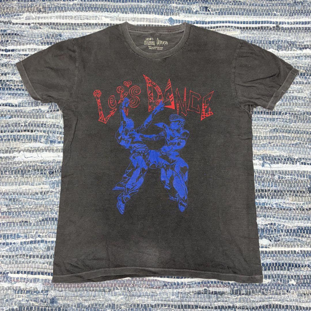 ジョジョ 4部 仗助 億泰 Aultra Tシャツ フェード 黒 アルトラ