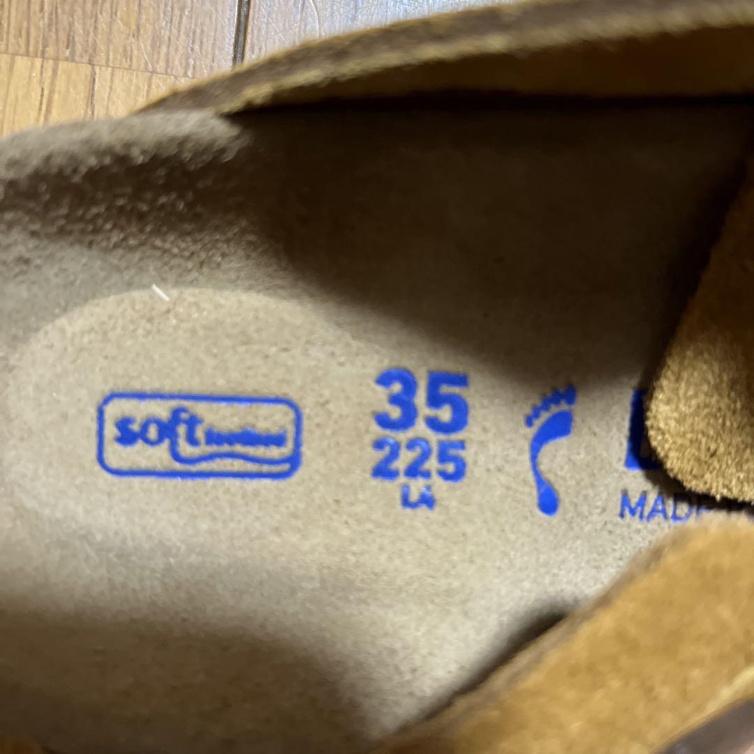 ブラウン スエード サボサンダル 35