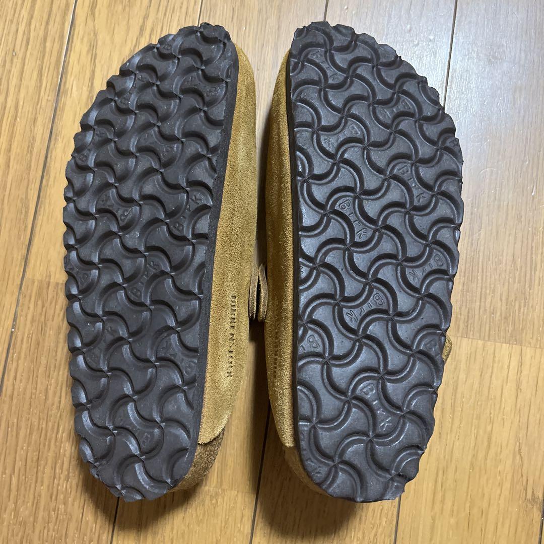 ブラウン スエード サボサンダル 35