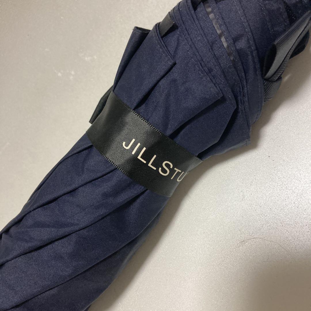最新最全の ジルスチュアート JILLSTUART 傘 ネイビー ナイロン フリル 小物