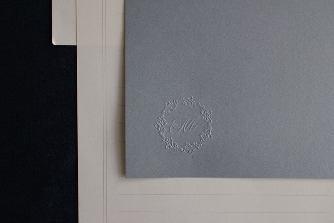 新品】エンボッサー エンボススタンプ イニシャル【M】 【ラッピング