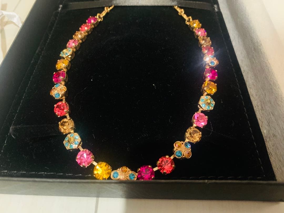美品!貴重!キラキラMariana カラフルストーン ネックレス 美品!貴重!キラキラMariana カラフルストーン ネックレス