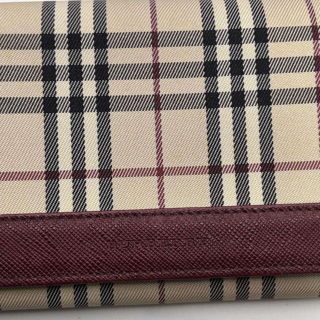 Burberry☆チェック柄 ２つ折り長財布