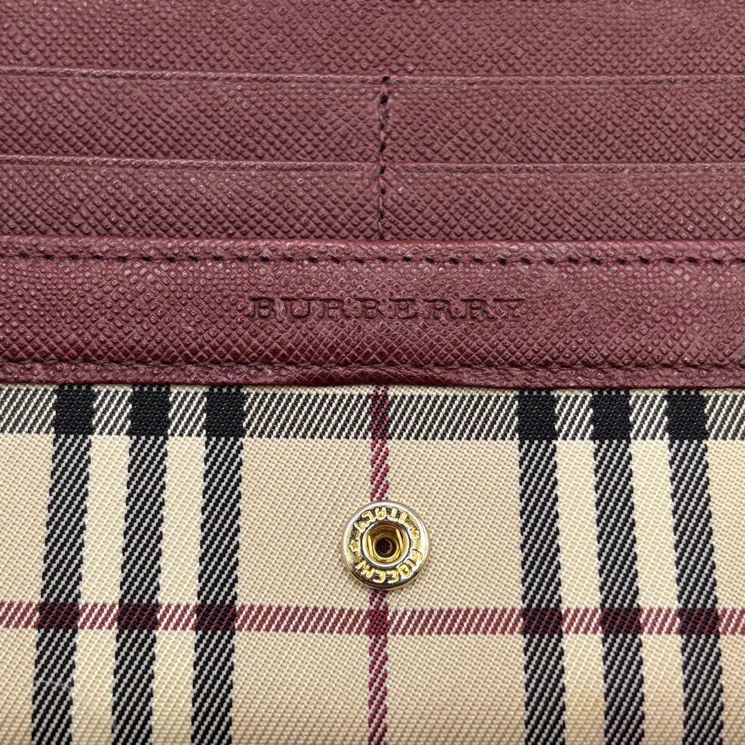 Burberry☆チェック柄 ２つ折り長財布