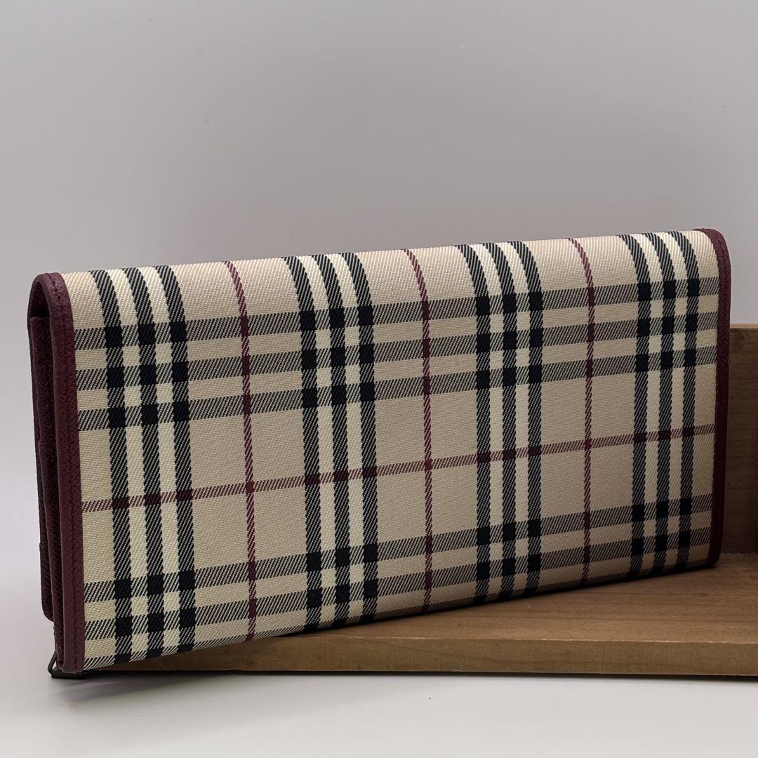 Burberry☆チェック柄 ２つ折り長財布