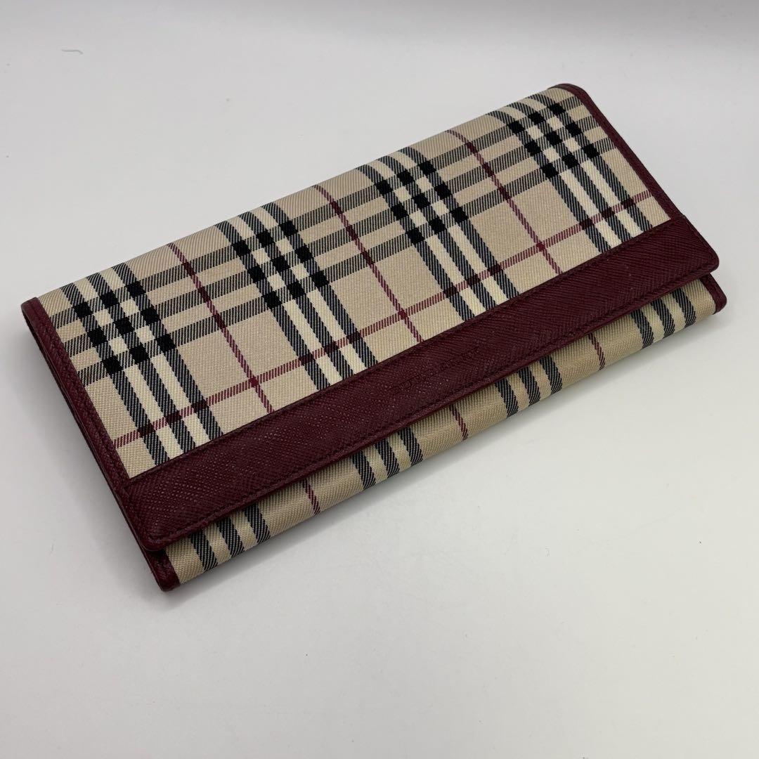 Burberry☆チェック柄 ２つ折り長財布