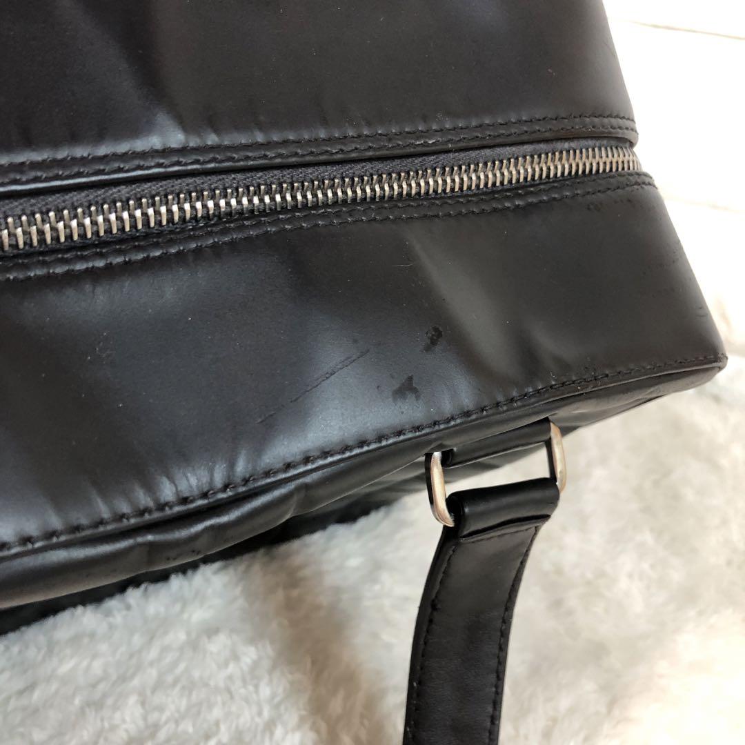 CHANEL ハンドバッグ パテントレザー ココマーク チョコバー ブラック