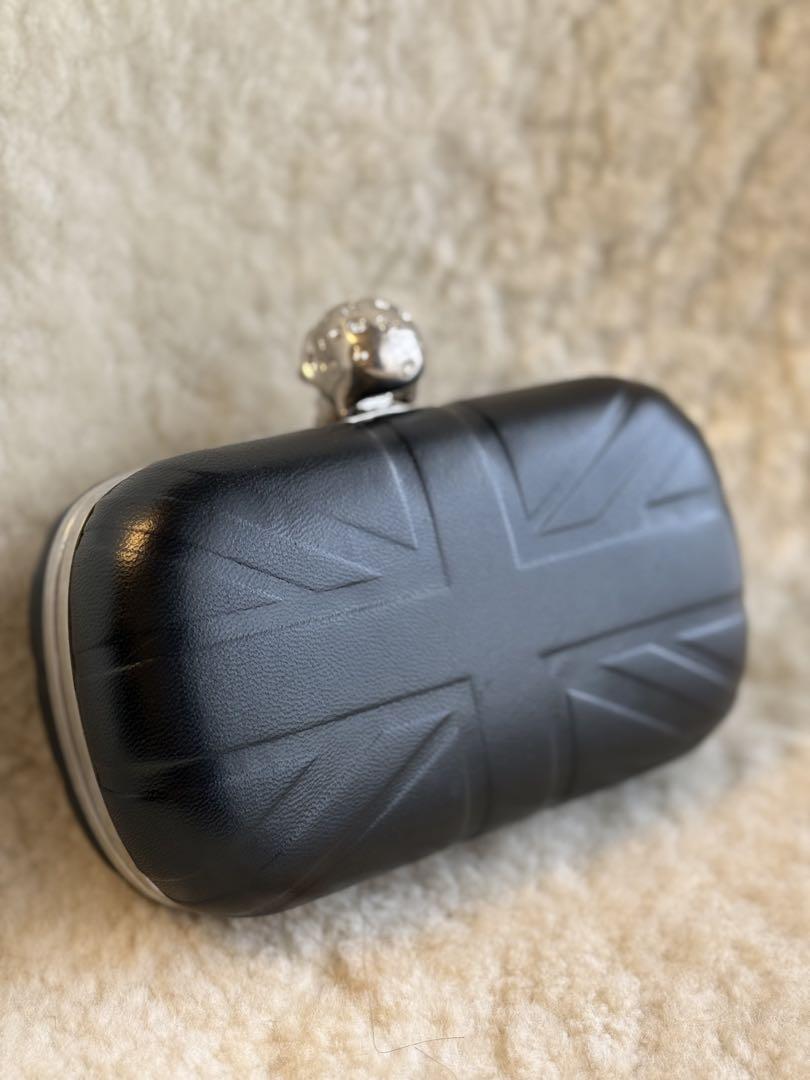 alexander McQUEEN ユニオンジャック スカル クラッチバッグ