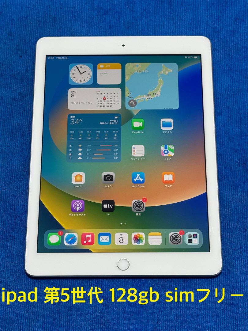iPad 第5世代 Wi-Fi+Cellular MP272J/A 128GB①