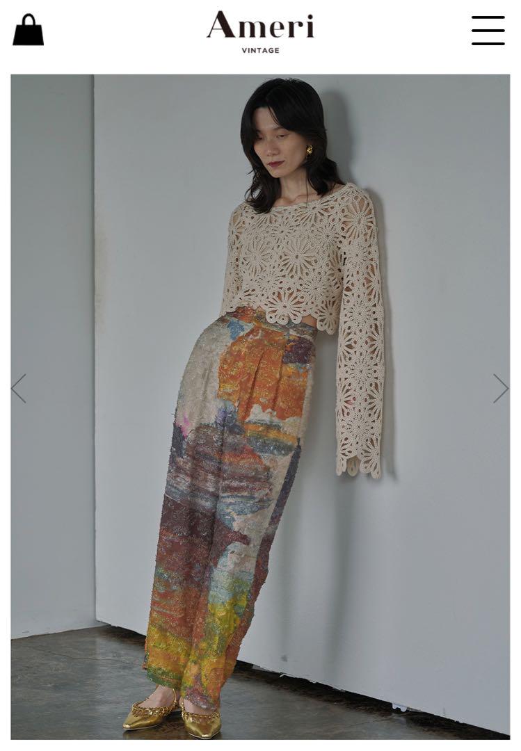 Ameri MEDI FLOWER SAINT LACE TOP