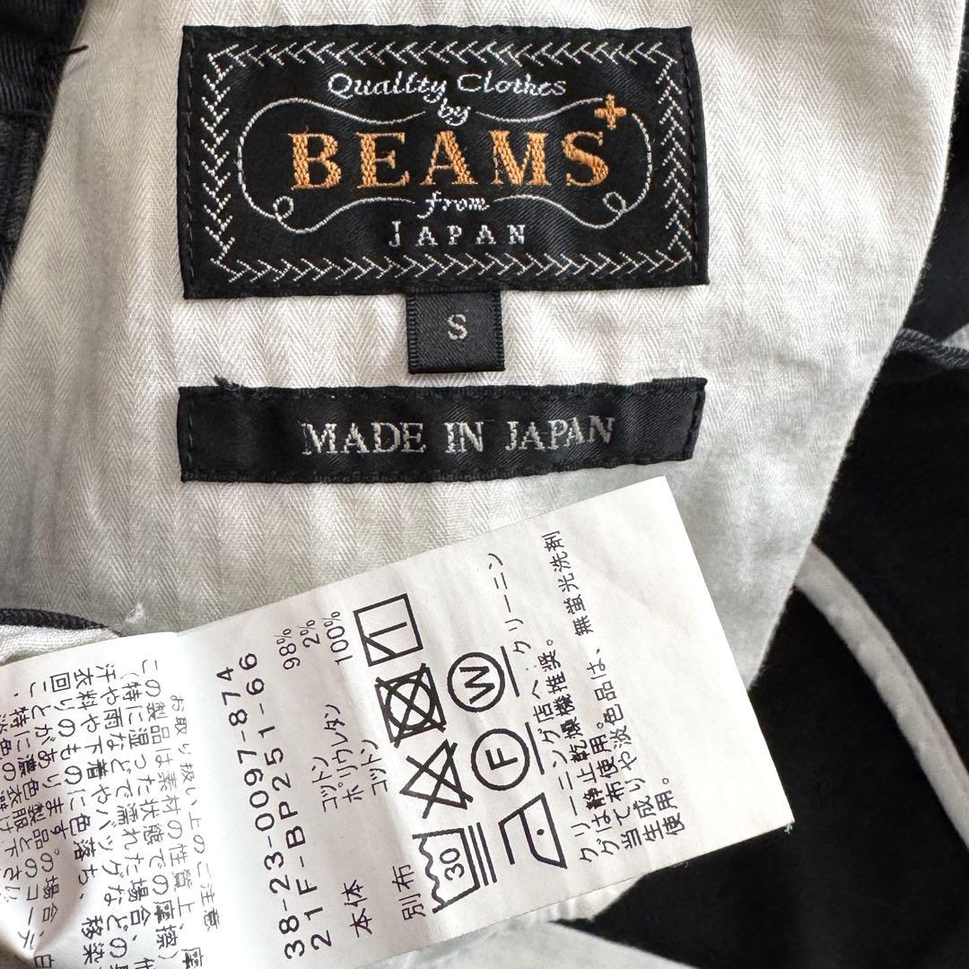 定価16500円 BEAMS PLUS 2プリーツ チノ トラウザーズ ブラック