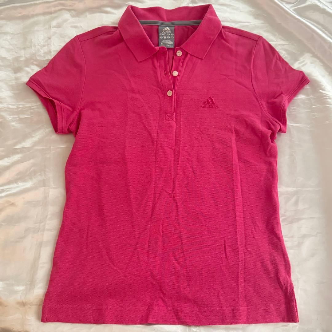 adidasアディダスポロシャツぴんく
