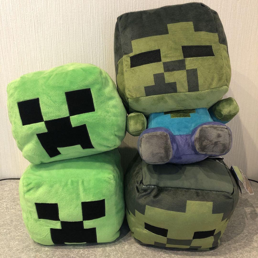 未使用！！Minecraft ぬいぐるみ4体セット Minecraft コレクションぬいぐるみ (四つ足) ネコ[ケイ