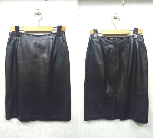 美品★DANIER /ダニエル　ダニエ ◎黒 レザースーツ　S&4サイズ