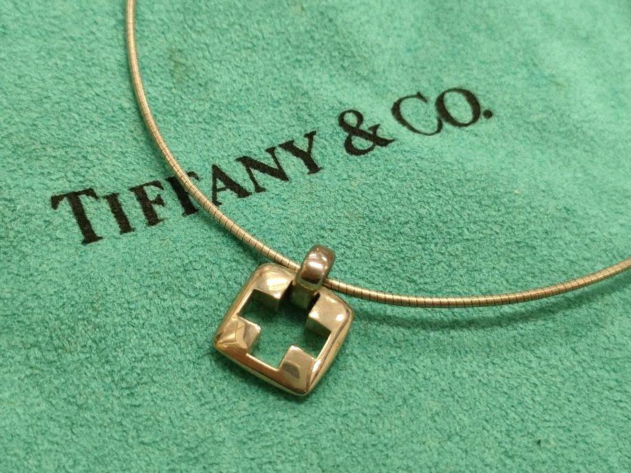 ☆　TIFFANY＆Co. ティファニー　オープンクロス チョーカーネックレストップ縦約12cm