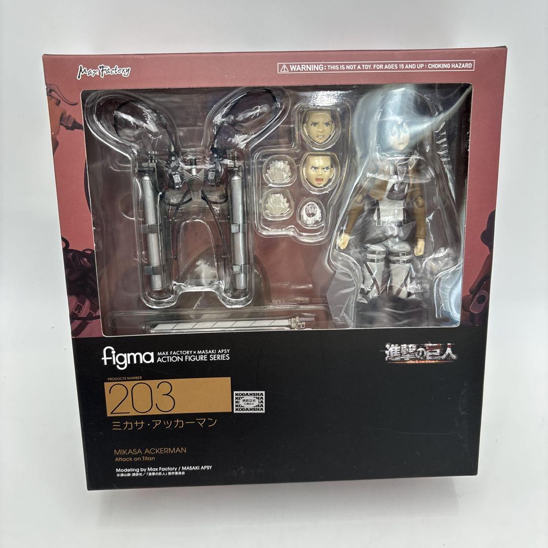 【未開封】figma 203 進撃の巨人 ミカサ・アッカーマン 未開封】進撃の巨人 figma 203 ミカサ・アッカーマン