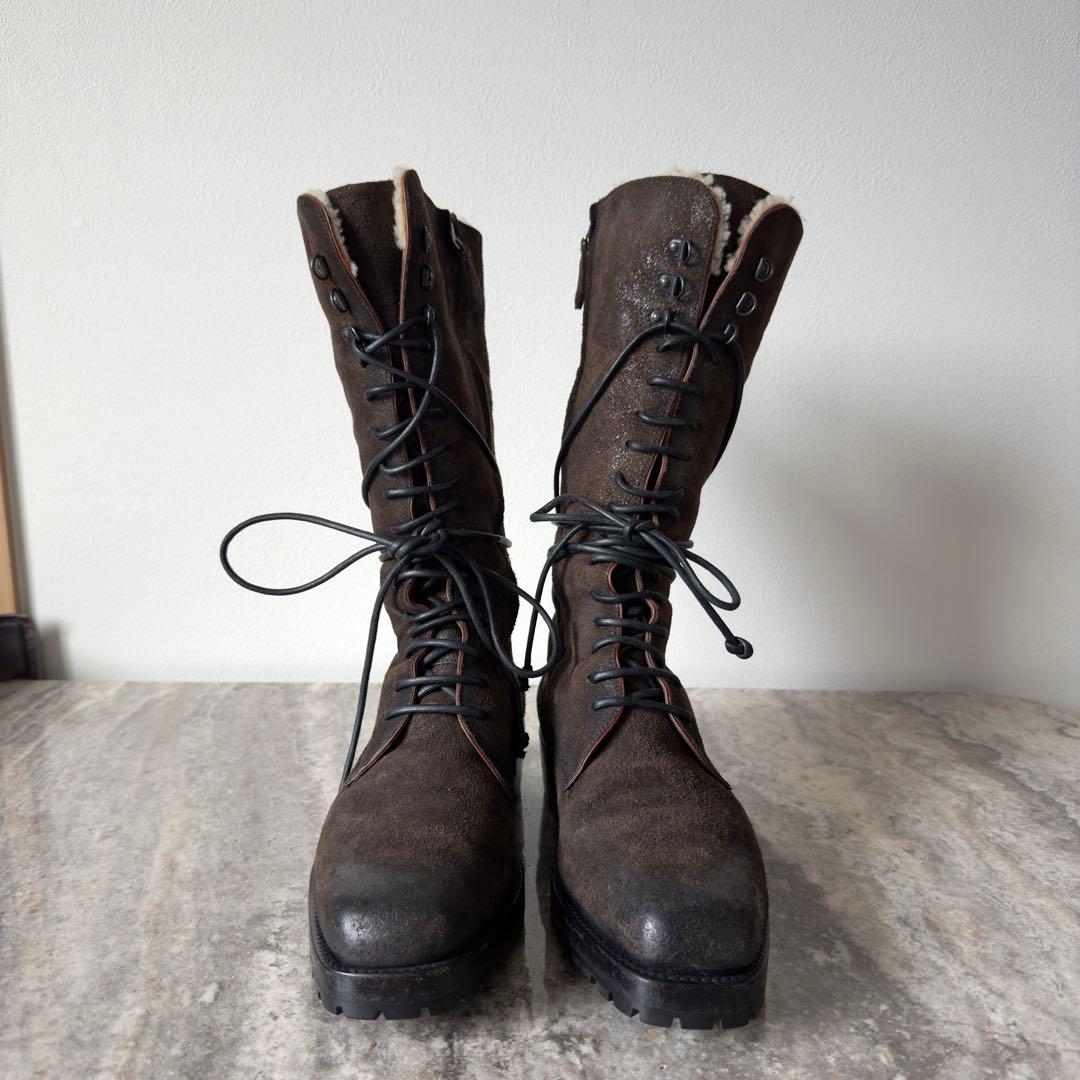 幻の名作 定価53.4万円 ベルルッティ パティーヌスウェードムートンブーツ 8 幻の名作 定価53.4万円 ベルルッティ パティーヌスウェードムートンブーツ 8