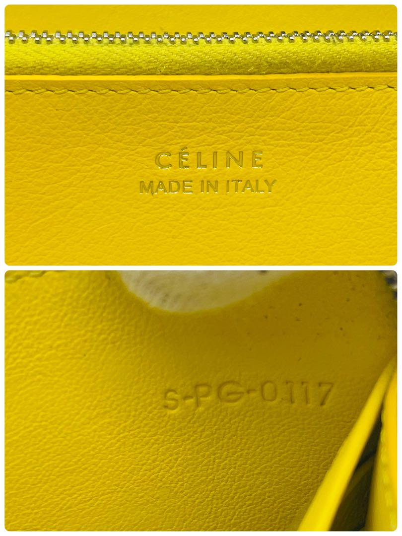 【良品】CELINE セリーヌ　長財布　ラウンドジップ　ベージュ　レザー　シボ革