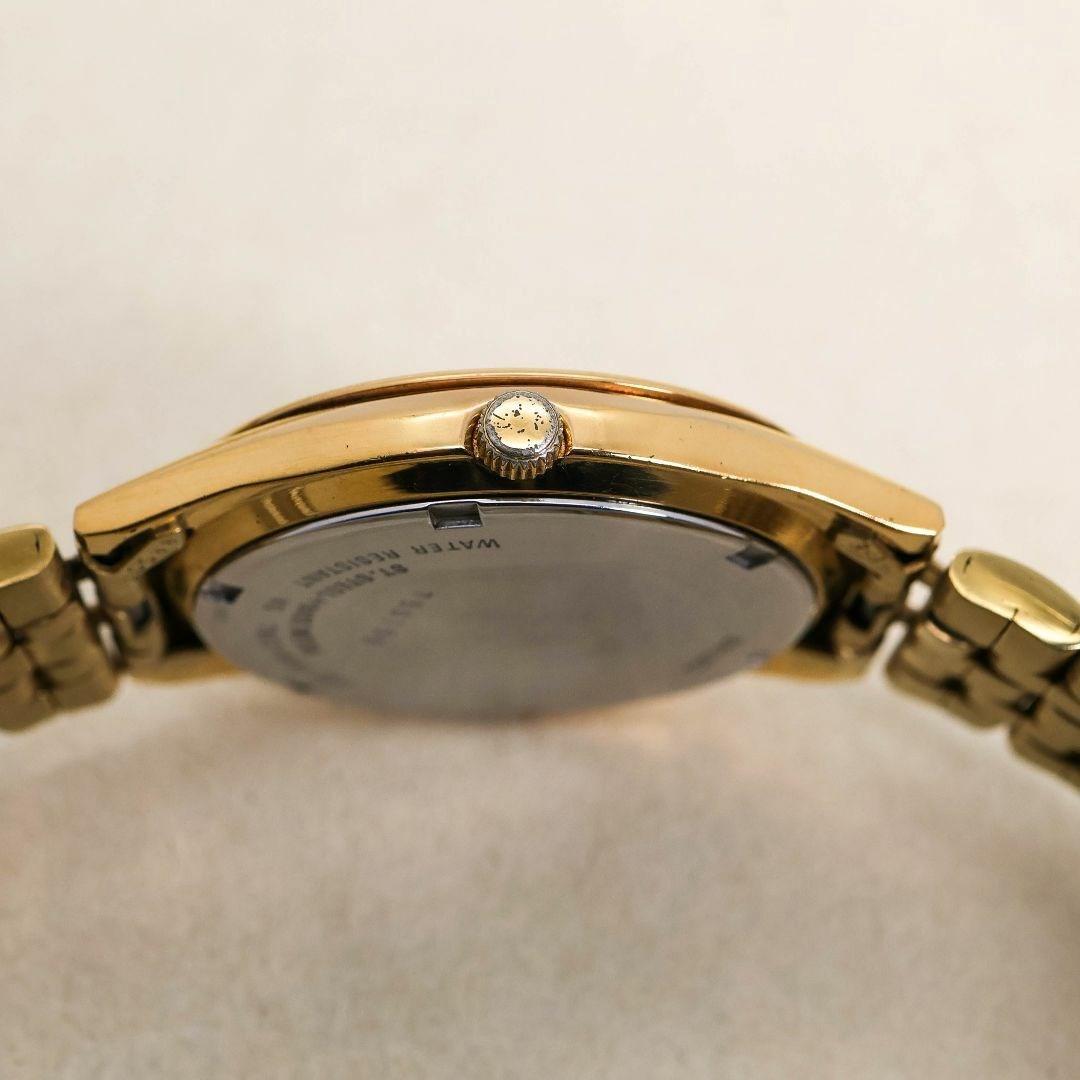 稼働 SEIKO 腕時計 ドレスウォッチ デイト ゴールド 新品電池 442