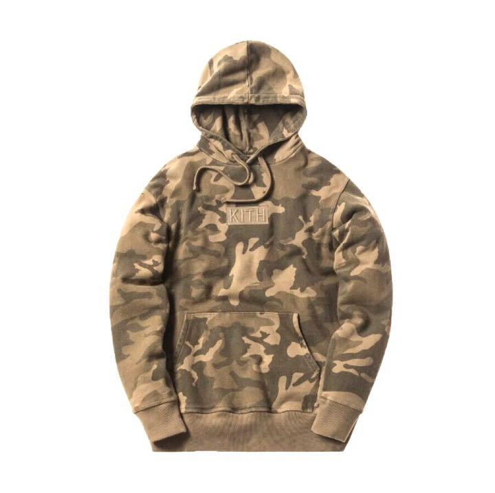 正規品 KITH キス クラシックボックスロゴ パーカー カモ