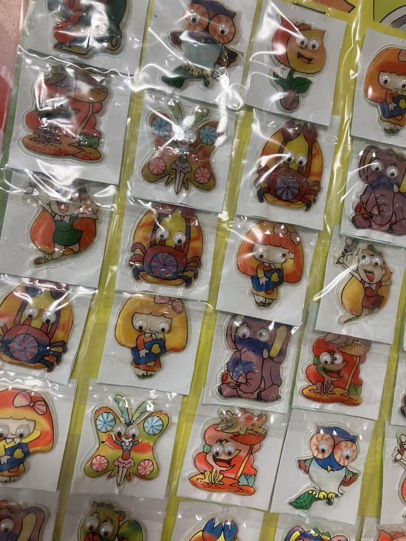 昭和レトロ　日立 キャラクターシール 販促品　台紙　でめワッペン